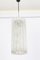 Lámpara colgante de tubos de Murano grande atribuida a Doria, años 70, Imagen 5