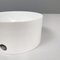 Italian Modern White Plastic Cylindrical Bowl attributed to Enzo Mari for Danese, 1970s 5