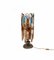 Floor Lamp in Wrought Iron and Hammered Glass from Longobard, 1970s, Image 7