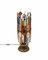 Floor Lamp in Wrought Iron and Hammered Glass from Longobard, 1970s 10