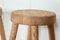 Tabourets d'Artiste Mid-Century en Pin dans le style de Charlotte Perriand, Set de 4 7