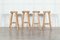Mid-Century Pine Artists Stools in the style of Charlotte Perriand, Set of 4, Image 2