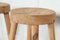 Mid-Century Pine Artists Hocker im Stil von Charlotte Perriand, 4 . Set 9