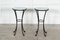 English Wrought Iron & Marbled Glass Side Tables, Set of 2, Image 7