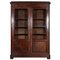 Large 19th Century English Glazed Mahogany & Oak Bookcase / Vitrine, 1870 1