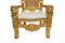 Hand Carved Gilt Throne Armchairs with Lions Heads, Set of 2, Image 9