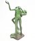 Bronzestatue Salsa Frosch Tänzerin 5