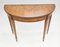 Demi Lune Walnut Console Tables in the Style of Adams, Set of 2, Image 4