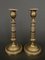 Guilloché Chiseled Bronze Candlesticks, 1800s, Set of 2 1