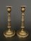 Guillochierte Kerzenständer aus gemeißelter Bronze, 1800er, 2er Set 1