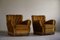 Art Deco Lounge Chairs in Yellow Velour, 1940s, Set of 2, Image 15