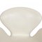 Swan Chair aus weißem Leder von Arne Jacobsen für Fritz Hansen, 1980er 6