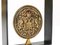 Iron & Brass Coin Medal Bookend attributed to Carl Auböck, Austria, 1970s 9