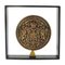 Iron & Brass Coin Medal Bookend attributed to Carl Auböck, Austria, 1970s, Image 1