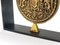 Iron & Brass Coin Medal Bookend attributed to Carl Auböck, Austria, 1970s 16