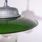 French Enamelled Ceiling Pendant Light with Shades with Original Glass, 1960s 5