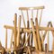 French Beech Stick Back Dining Chair, 1950s 4