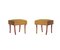 Mustard Armchairs and Poufs, Set of 4 3