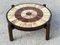 Tavolino da caffè Zodiac vintage in ceramica e quercia, anni '60, Immagine 1