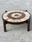 Tavolino da caffè Zodiac vintage in ceramica e quercia, anni '60, Immagine 2