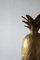 Mid-Century Gold Brass Table Lamp in Pineapple Shape 3