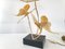 Large Vintage Italian Butterflies Table Lamp in Gilded Brass, 1970s 9