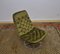 Khaki Quilted Swivel Armchair, 1970s 6