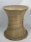 Vintage Pencil Split Reed Rattan Bamboo Wicker Side Table Base in the style of Vivai Del Sud, 1980s, Image 6