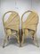 Pencil Reed Rattan Bamboo Chairs and Table in the style of Vivai Del Sud, 1980s, Set of 3 6