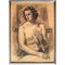 Giacomelli Ferruccio, Akt einer jungen Frau, 1954, Zeichnung auf Papier 1