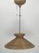 Lámpara colgante Pencil Reed de ratán y bambú de Gabriella Crespi, Italia, años 70, Imagen 7