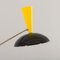 Large Italian Black and Yellow Floor Lamp in the style of Stilnovo, 1990s 4