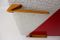 Vintage Coatrack with Red Geometrical Laminates, 1960s, Image 5