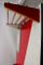 Vintage Coatrack with Red Geometrical Laminates, 1960s 6