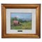Amedeo Merello, Paesaggio di campagna con contadini, anni '60, Olio su tela, Con cornice, Immagine 1