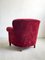 Dänischer Vintage Sessel aus Velours, 1950er 7