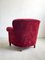 Vintage Danish Armchair in Velour, 1950s 7