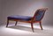 Antique French Empire Chaise Longue in Rich Blue Velvet, France, 1890s 7