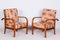 Czech Art Deco Armchairs in Oak by Jindřich Halabala for Up Závody, 1930s, Set of 2 1