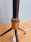 Vintage Tripod Floor in Lacquered Metal and Brass, 1950s 7