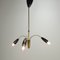 Italian 3-Armed Ceiling Light with Brass, 1960s, Image 2