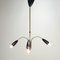 Italian 3-Armed Ceiling Light with Brass, 1960s, Image 7