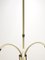 Italian 3-Armed Ceiling Light with Brass, 1960s 13
