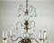Crystal and Gilt Brass Chandelier, France, 1920s 6