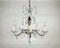 Crystal and Gilt Brass Chandelier, France, 1920s 1