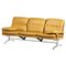 Gelbes Ledersofa im Stil von Charles & Ray Eames, Deutschland, 1960er 1