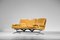 Sofá de cuero amarillo al estilo de Charles y Ray Eames, Alemania, años 60, Imagen 3