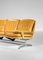 Sofá de cuero amarillo al estilo de Charles y Ray Eames, Alemania, años 60, Imagen 4