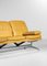 Sofá de cuero amarillo al estilo de Charles y Ray Eames, Alemania, años 60, Imagen 8