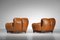 Cognac Leather Armchairs, 1970, Set of 2 14